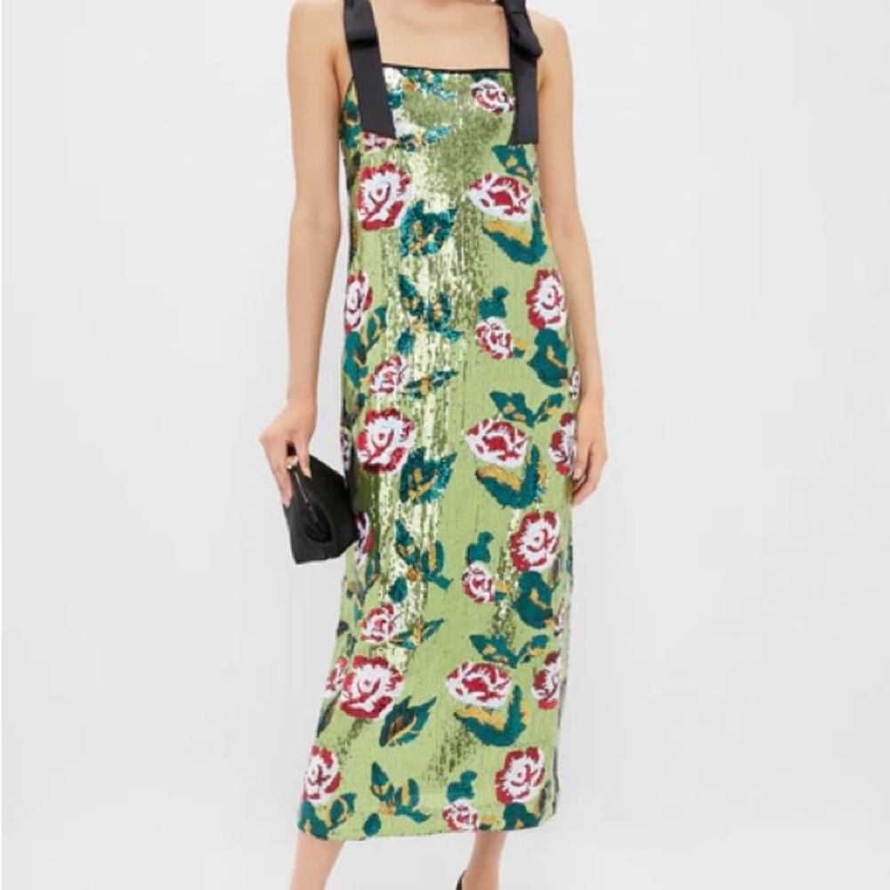 Tuckernuck Floral Sequin Roxy Dress